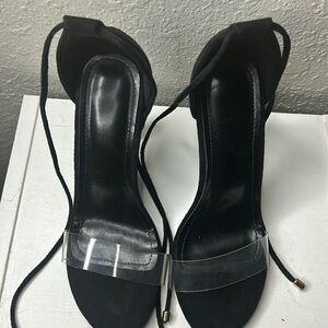Black high heels shoes